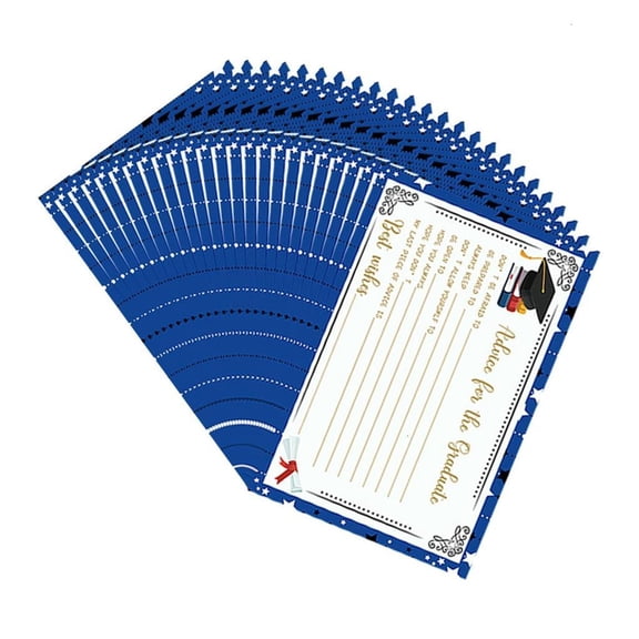 Pack Of 24 Graduation Advice Cards 6x4Inch Well Wishes Card Graduation Party Supplies for Guests Advice for Graduate