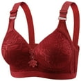 thumbnail image 1 of Abcnature Bras for Women Plus Size Thin Comfortable Breathable Push-up Adjustable Bras, 1 of 2