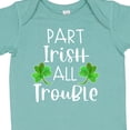 thumbnail image 4 of Inktastic Part Irish All Trouble St. Patrick's Day with Green Clovers Boys or Girls Baby Bodysuit, 4 of 5
