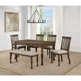 thumbnail image 2 of Steve Silver Joanna Farmhouse Side Chair with Schoolhouse Back, Oatmeal and Caramel, 2 of 11