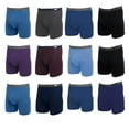 thumbnail image 2 of Fruit of the Loom Men's Tag- Free  Assorted Boxer Briefs, 3 Pack  XL, 2 of 8