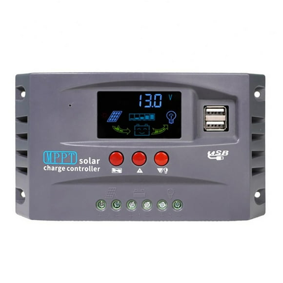 Mistaha Contrôleur de Charge Solaire 80A MPPT avec Identification Automatique de la Tension pour Usage Universel sur Systèmes 12V/24V