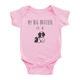 thumbnail image 1 of My Big Brother Is A Shih Tzu Dog Funny Baby Bodysuit, 1 of 5
