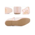 thumbnail image 3 of BLISSFUL STEP Rhinestone Breathable Mesh Ballet Flats Pumps for Women Pink 9.5, 3 of 7