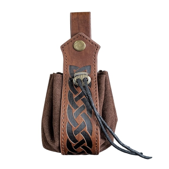 Viking Style-Dice Storage Bag-Retro Medieval Belt Bag Drawstring Coin Purse Lucky Jewelry Bags Unisex Vintage-Dice Pouch