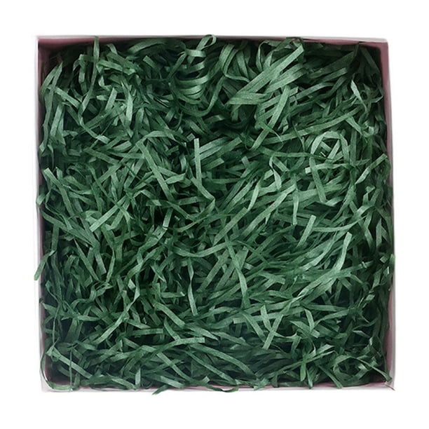 Bolsa de 80 g de confeti, papel arrugado triturado, suministros para fiestas, caja de regalo y rafia.