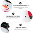 thumbnail image 4 of 20 Pcs Perles en Résine Bonhomme de Neige Charmes en Résine Tranches Boutons Flatback de Noël, 4 of 6