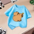 thumbnail image 4 of WAYUTE Girls Shirts Summer Short Sleeve Crew Neck Cartoon Graphic Tee Top for Toddler Kids Casual Fashion T-Shirt,Light Blue,Size 9 Y-10 Y, 4 of 4