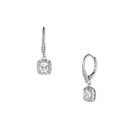 Pave and Faceted Cubic Zirconia Earrings