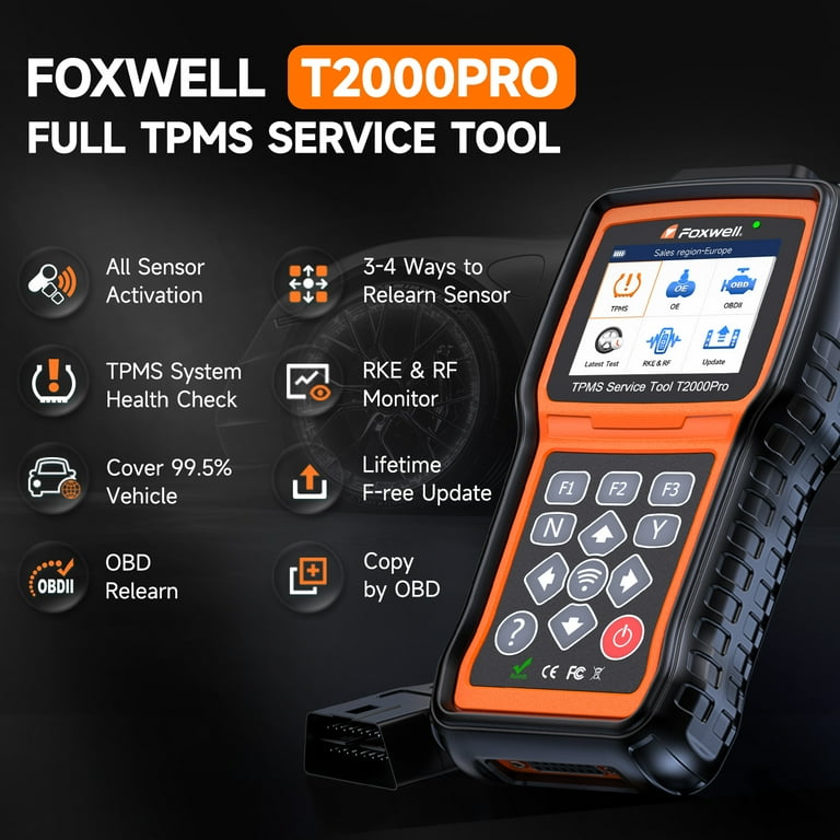 FOXWELL T2000 Pro TPMS Relearn Tool Automotive TPMS Sensors