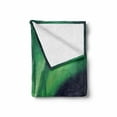 thumbnail image 2 of Aurora Borealis Soft Flannel Fleece Throw Blanket, Aurora Polaris Above Mountains in Night Picture, Cozy Plush for Indoor and Outdoor Use, 70" x 90", Army Green Blue Grey, by Ambesonne, 2 of 6