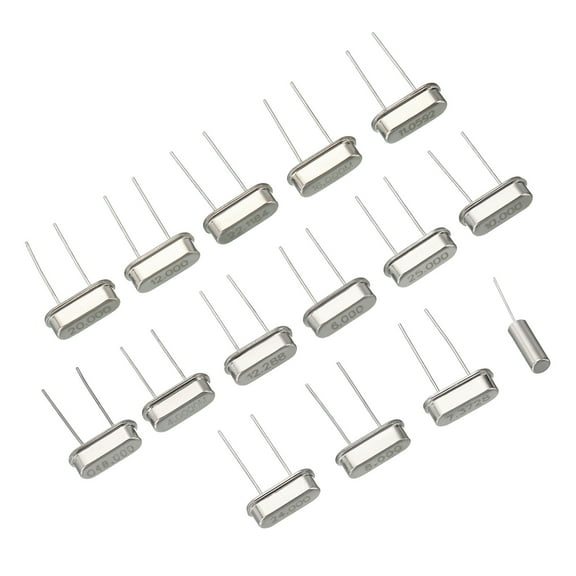 Uxcell Crystal Oscillator Assortment Kit 15pcs 15 Values 4M to 48M Crystal Resonators Assorted Set