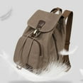thumbnail image 5 of Vintage Canvas Backpack Outdoor Travel Hiking Rucksack School Bookbags, 5 of 5