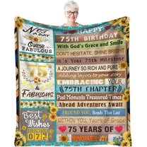 50th Birthday Gifts for Women, Happy 50 Year Old Gifts Decorations Gift Ideas for Her, Funny 50th Birthday Throw Blanket Gift Ideas