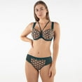 thumbnail image 6 of Sheer Mesh Tulle Tulip Seam Balconette Bra Boobie Emerald, 6 of 9