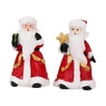 thumbnail image 4 of Conjunto de 2 figuras de Papá Noel para centros de mesa, decoraciones navideñas, adorables adornos de escritorio para fiestas, estantes, dormitorios,, 4 of 8