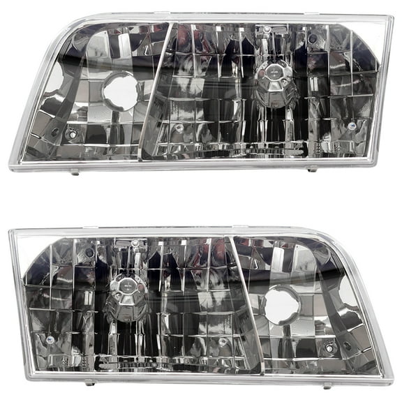 Brock Headlight for 1998-2011 Crown Victoria Set 4W7Z13008A