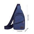 thumbnail image 3 of Bolso Bandolera Para Hombre, Mochila De Lona Con Múltiples Bolsillos, Gran Capacidad 30 X 17 X 6 Cm, Resistente Al Agua Y Duradero Para Llevar a Diario, Viajes,,Vsgery, 3 of 6