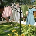thumbnail image 6 of Petoto Umbrella Drying Rack, 12 - Line 165ft Collapsible Rotary Outdoor Clothesline & 70.9" Adjustable Height, Clothes Drying Rack for Backyard, 6 of 11