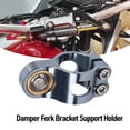 thumbnail image 4 of Motorcycle Fork Bracket Support Holder, CNC Anodized Reduction Lightweight Steering Damper Frame Mounting Clamp for All 25mm Steering Dampers, 4 of 7