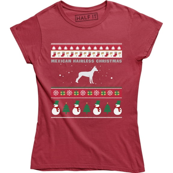 Mexican Hairless Christmas - Xmas Holiday Women's Ugly Sweater T-Shirt