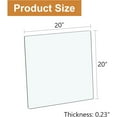thumbnail image 4 of SUDICA 20"x20" Square Tempered Glass Table Top, 0.23" Thick Clear Replacement with 6 Anti-Slip Pads, 4 of 6