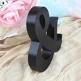 thumbnail image 3 of Mr and Mrs Signs Decoraciones de mesa de boda Letras independientes de madera para accesorios fotográficos Decoración de boda rústica Regalo de despedida de soltera de aniversario (negro + pancarta), 3 of 5