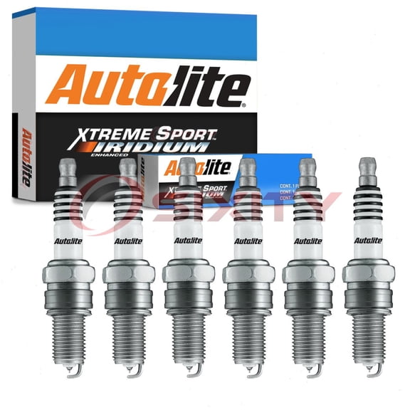 6 pc Autolite XS4162 Xtreme Sport Spark Plugs for 1230 4108 905 F7LDCR Ignition Wire Secondary