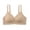 Beige bra for women, variant on Wireless Women Bras Comfortable Seamless Delta Cup Bra No Underwire Adjustable Straps Solid Color For Everyday Wear And Light Activities