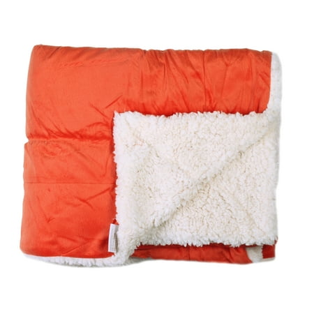 Faux Fur Throw Blanket Lambswool Blanket Throw - Orange - Walmart.com ...