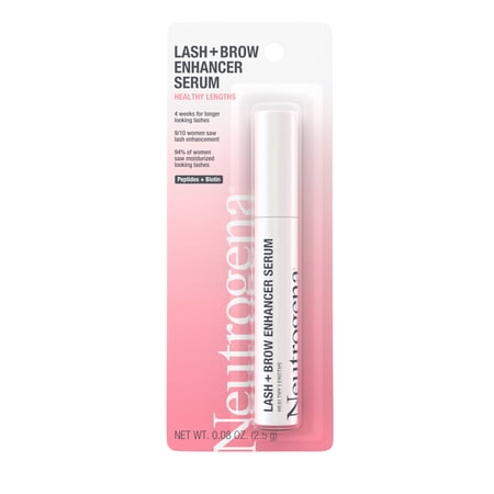 Neutrogena Lash + Brow Enhancer Serum with Biotin & Peptides, 0.08 oz