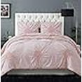 thumbnail image 3 of Christian Siriano Georgia Rouched Duvet Set, Full/Queen, Blush, 3 of 4