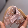 thumbnail image 5 of TOWED22 Girls Toddler Dress Shoes Flower Princess Shoes Glitter Mary Jane Low Heels for Party Wedding(Pink,12.5), 5 of 5