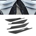 thumbnail image 2 of Spoiler Panel Front Bumper Lip Front Bumper Splitter Body Spoiler 4pcs Car Universal Front Blade Bumper Lip Splitter Deflector Spoiler Panel Replacement, 2 of 8