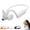 White, variant on Bone Conduction Headphones with Camera, Open-Ear Bluetooth Wireless Sport Headset, AI Functions, IP54 Water-Resistant, 12H Battery for Running Cycling