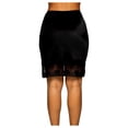 thumbnail image 2 of Vanity Fair Womens Lace Half Slip, XL-18 Length, Midnight Black, 2 of 7
