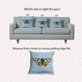 thumbnail image 6 of 20" x 20" Simply Daisy Brushfoot Butterfly Indoor/Outdoor Pillow, Lighter than Air Blue Qty 1, 6 of 6