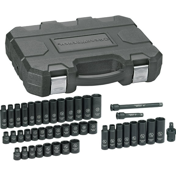 GearWrench 84916N 44-Piece SAE/Metric 3/8-Inch Drive Impact Socket Set