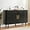 Black, variant on Grepatio 47" Sideboard Buffet Cabinet with Fluted Slide Doors, Tambour Storage Cabinets with Adjustable Shelves, Credenza Console Mid Century for Living Room Hallway Entryway (Black)