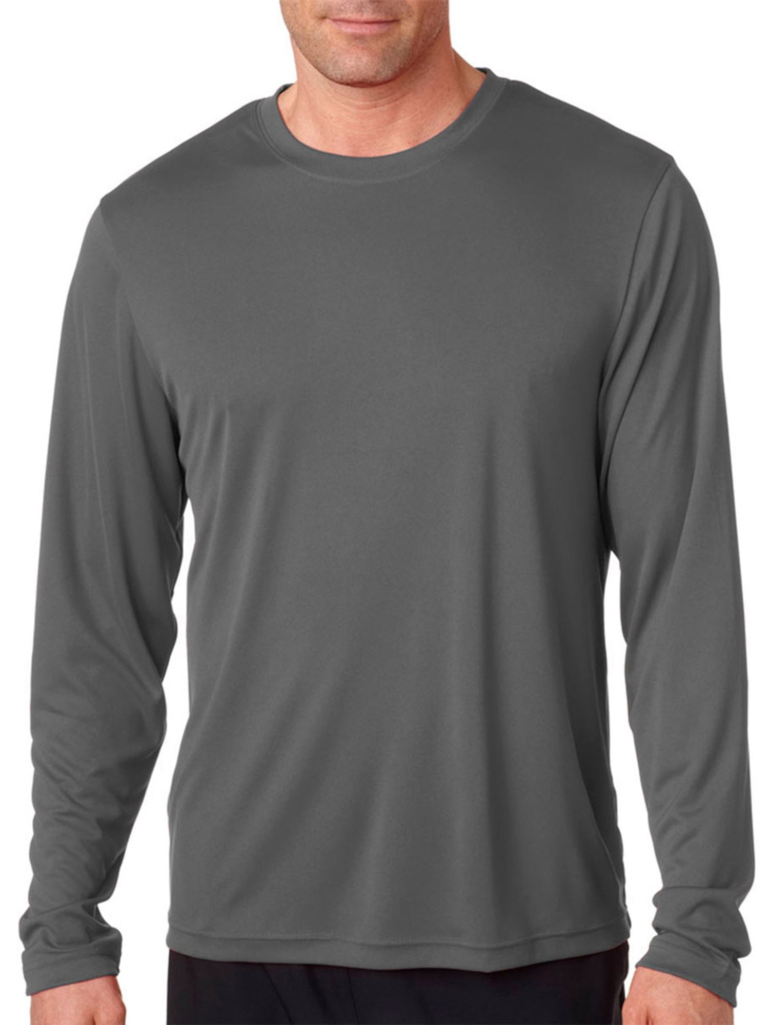 Hanes Men's Long-Sleeve Crewneck Performance T-Shirt - Walmart.com