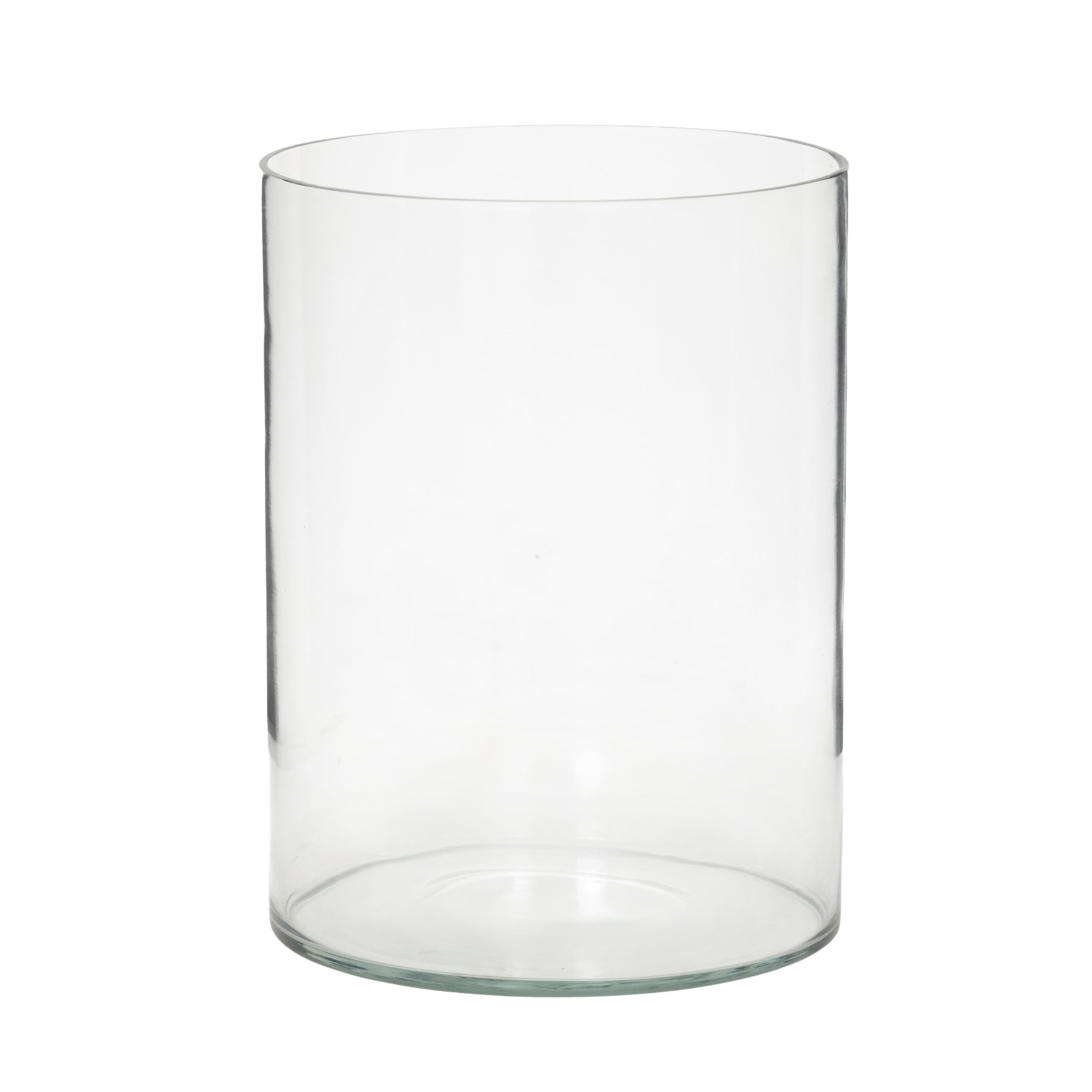 DecMode 8" Wide Glass Vase