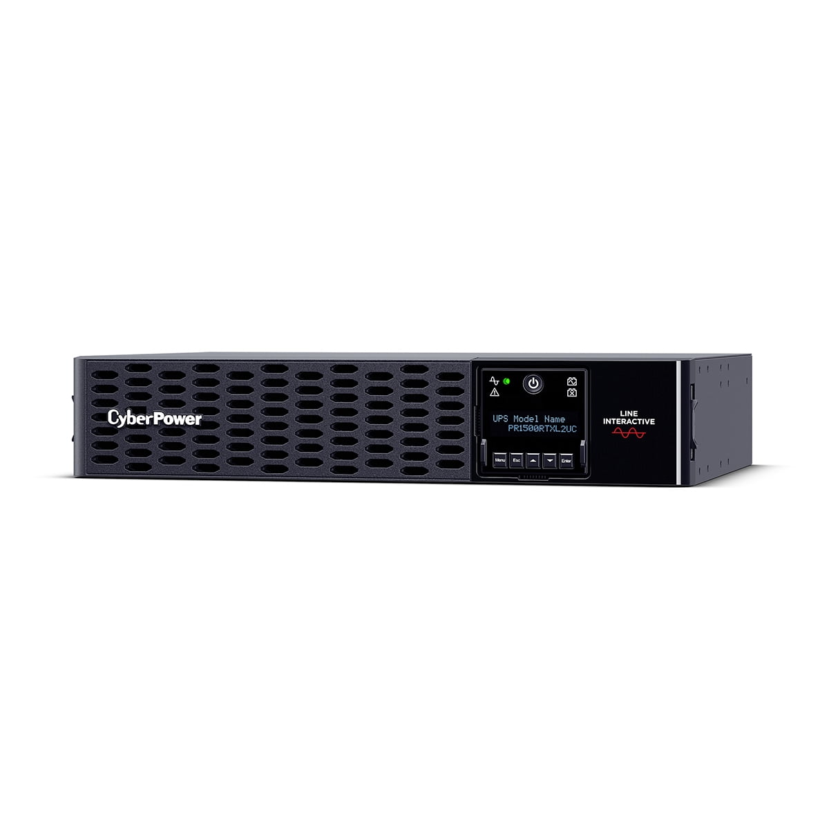 CyberPower PR1500RTXL2UC Smart App Sinewave UPS Systems - 1500VA/1500W, 120 VAC, NEMA 5-15P, 2U, Rack / Tower, Sine Wave, 8 Outlets, LCD, PowerPanel&reg; Business, $400000 CEG, 3YR Warranty