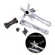 thumbnail image 4 of Juego de brazos de de bicicleta, juego de de bicicleta de montaña de 170 mm 130 BCD con soporte inferior Plata kusrkot Brazo de manivela de bicicleta plegable, 4 of 8