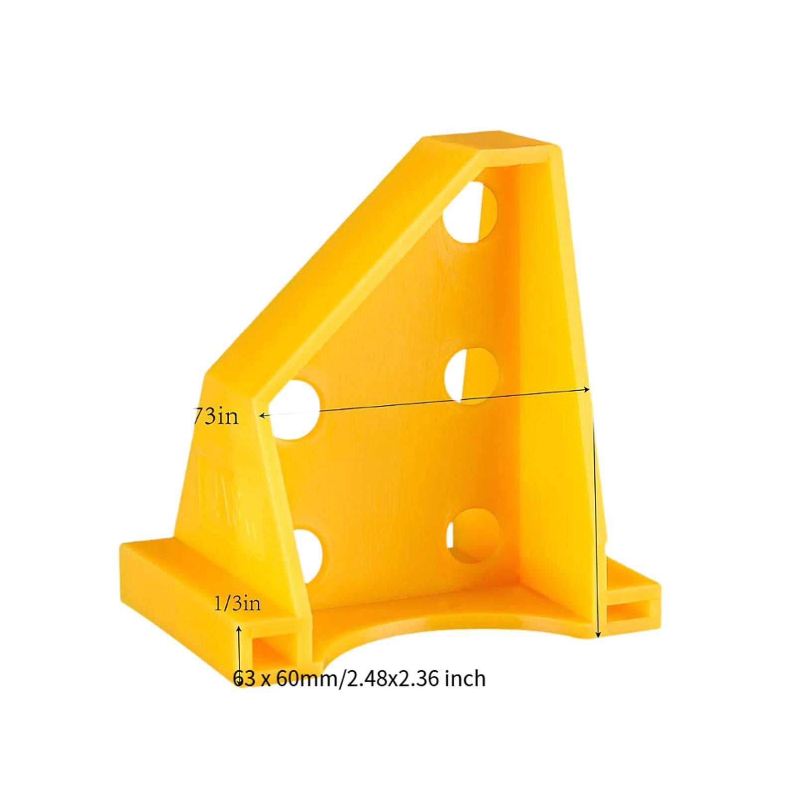 Baoblaze 20 Pieces Flooring Spacers 1/4" 1/2" for Subfloor Panels Lvt Vinyl Yellow