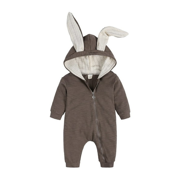 Toddler Girl Easter Outfit Toddler Boy Bunny Outfit with Zipper Cute Bunny Outfit Easter Clothes