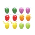thumbnail image 2 of Ensemble de 12 Décorations d'Œufs de Pâques en Plastique / Décor d'Œufs de Pâques Suspendus Réutilisables pour Usage Intérieur et Extérieur / Décorations de Table de Pâques, Fournitures pour Chasse aux Œufs de Pâques et Décoration de Fête de Vacances, 2 of 8