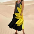 thumbnail image 1 of WILLBEST Vestidos Casuales para Mujer Verano Vestido Casual sin Mangas de Verano para Mujer Vestido de Vacaciones de Playa con Bolsillos Estampados Coloridos Mediana​​, 1 of 3