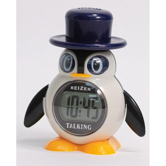 Reizen Talking Penguin Alarm Clock - English