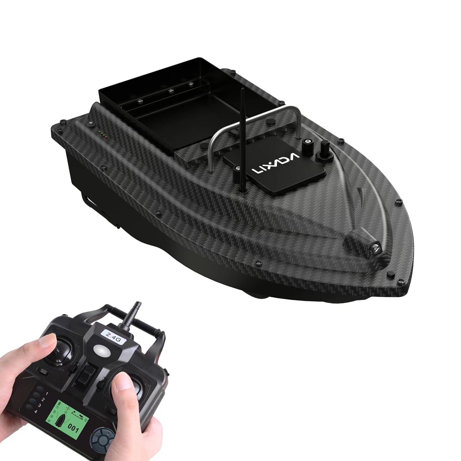 Bateaux de pêche avec télécommande, trémie de charge de 2 kg