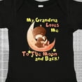 thumbnail image 4 of Inktastic My Grandma Loves Me to the Moon and Back Boys or Girls Baby Bodysuit, 4 of 5